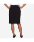 ფოტო #6 პროდუქტის Petite Classic Stretch Knee Length Skirt