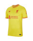 Men's Yellow Liverpool 2021/22 Third Breathe Stadium Jersey