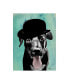 Фото #1 товара Fab Funky Black Labrador in Bowler Hat Canvas Art - 36.5" x 48"
