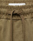 Фото #3 товара Men's 100% Cotton Drawstring Bermuda Shorts