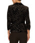 ფოტო #2 პროდუქტის Women's Glitter Velvet Tie-Waist Top