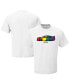 Men's White NASCAR Rainbow Flag Car T-shirt