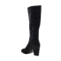 Diba True Park Bench 26018 Womens Black Suede Slip On Knee High Boots