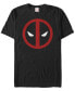 ფოტო #1 პროდუქტის Marvel Men's Deadpool Mask Classic Big Face Short Sleeve T-Shirt