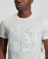 Фото #3 товара Men's Tufted-Chenille Logo Graphic Crewneck T-Shirt