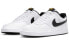 Фото #3 товара Кроссовки Nike Court Vision низкие кожаные легкие антискользящие износостойкие мужские бело-черные DV1899-100