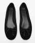 ფოტო #4 პროდუქტის Women's Velvet Bow Ballerina Shoes