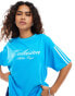 Фото #1 товара COLLUSION sporty t-shirt with branding in blue