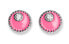 Фото #1 товара Silver earrings with pink enamel Meliora 62258 PIN