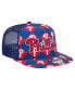 Men's Royal Philadelphia Phillies Seeing Diamonds A-Frame Trucker 9fifty Snapback Hat