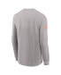 ფოტო #3 პროდუქტის Men's Gray Miami Dolphins Sideline Performance Long Sleeve T-Shirt