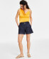 Фото #1 товара Джинсовые шорты высокой посадки женские I.N.C. International Concepts, созданные для Macy's