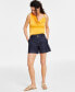 Women's High-Rise Denim Shorts, Created for Macy's