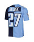 Фото #3 товара Men's Eddie George Navy, Light Blue Tennessee Titans 1999 Split Legacy Replica Jersey