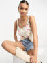 Фото #1 товара River Island floral cami top in pale yellow