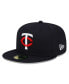 ფოტო #1 პროდუქტის Men's Navy Minnesota Twins 2023 Authentic Collection Home 59Fifty Fitted Hat