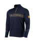 Men's Navy Notre Dame Fighting Irish Sideline Performance Lightweight Quarter-Zip Jacket