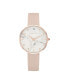 Фото #1 товара Часы Adrienne Vittadini Blush Leather Strap 34mm