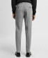 ფოტო #2 პროდუქტის Men's Stretch Fabric Super Slim-Fit Suit Pants