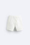 Textured cotton bermuda shorts