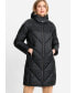 Фото #1 товара Women's Longline Quilted Coat with Removable Hood made with 3M Thinsulate[TM]