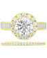 ფოტო #1 პროდუქტის 2-Pc. Set Cubic Zirconia Halo Ring & Band