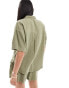 Фото #8 товара IIsla & Bird loose fit beach shirt co-ord in khaki