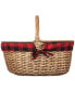 Фото #5 товара Country Red & Black Buffalo Plaid Picnic Basket