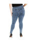 ფოტო #2 პროდუქტის Plus Size Asha Slit Corset Skinny Jean