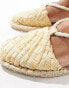 Фото #3 товара ASOS DESIGN Jungle woven strappy espadrilles in natural raffia