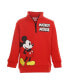 Фото #4 товара Toddler Boys Mickey Mouse Baby Half Zip Sweatshirt and Pants Set to