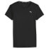Puma Run Favorite Logo Crew Neck Short Sleeve Athletic T-Shirt Womens Black Casu