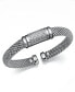 ფოტო #1 პროდუქტის Diamond Dew Drop Bar Bangle in Sterling Silver (1/3 ct. t.w.)