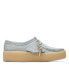 Фото #2 товара Clarks Wallabee Cup 26170042 Womens Blue Oxfords & Lace Ups Casual Shoes