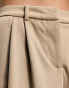 Фото #2 товара Vero Moda Petite jersey wide leg dad trousers in stone