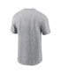 Фото #2 товара Men's Heather Gray Los Angeles Rams Primetime Wordmark Essential T-Shirt