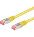 Wentronic CAT 6 Patch Cable S/FTP (PiMF) - yellow - 10 m - Cat6 - S/FTP (S-STP) - RJ-45 - RJ-45