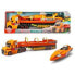 DICKIE TOYS City Trailer Truck Sea Race Light And Sound 41 cm