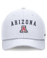 Фото #4 товара Men's White Arizona Wildcats Letter Logo Trucker Adjustable Hat