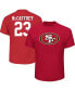 Фото #2 товара Men's Christian McCaffrey Scarlet San Francisco 49ers Big and Tall Player Name and Number T-shirt
