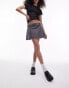 Фото #4 товара Topshop denim mini kilt skirt in Ice Grey