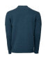 Фото #6 товара Men's Mock Neck Texture Quarter Zip Knitted Sweater