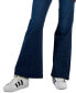 Juniors' Double-Button Corseted Flare-Leg Jeans
