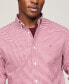 Фото #2 товара Men's Gingham Long Sleeve Button-Down Oxford Shirt