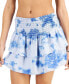 Фото #1 товара Juniors' Tie-Dye Cover-Up Skirt, Created for Macy's