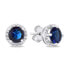 Фото #2 товара Sparkling silver jewelry set with zircons SET230WB (earrings, pendant)