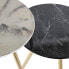 Фото #3 товара Набор из двух столиков DKD Home Decor Белый Чёрный Позолоченный 46 x 46 x 45 cm