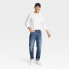 Фото #2 товара Men's Straight Fit Jeans - Goodfellow & Co Dark Blue Wash 28x32