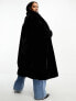 Фото #3 товара Forever New Curve faux fur maxi coat in black