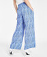 ფოტო #2 პროდუქტის Women's Printed Pull-On Wide-Leg Pants, Created for Macy's